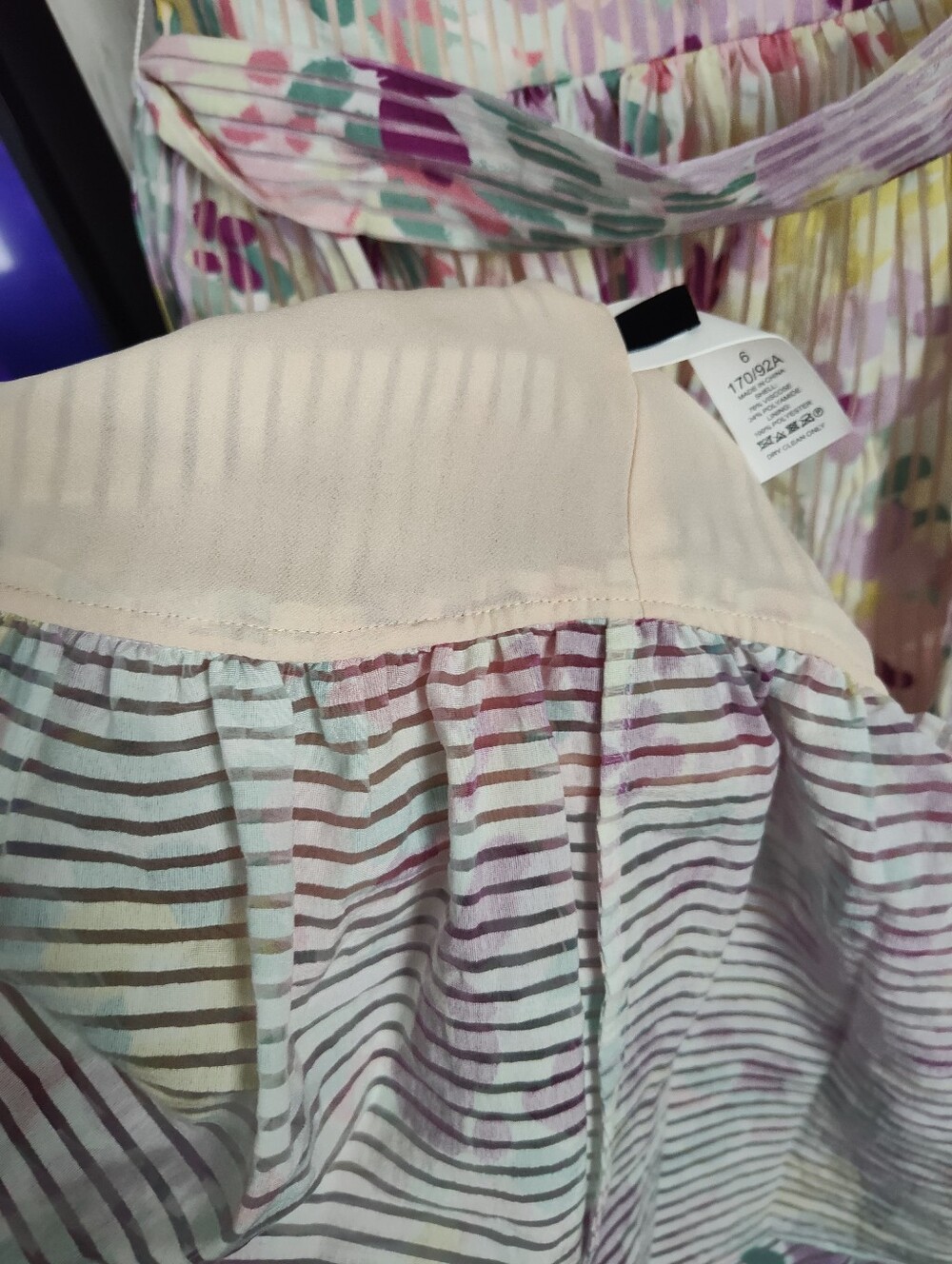 Kate Spade Pastel Floral Ruffled Midi Dress SZ 6 New No Tags - Picture 7 of 9